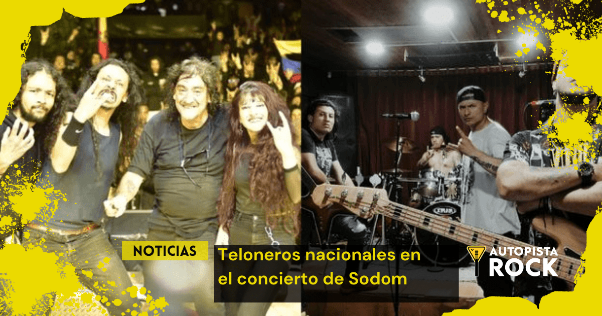 El concierto de Sodom en Bogotá anuncia teloneros nacionales