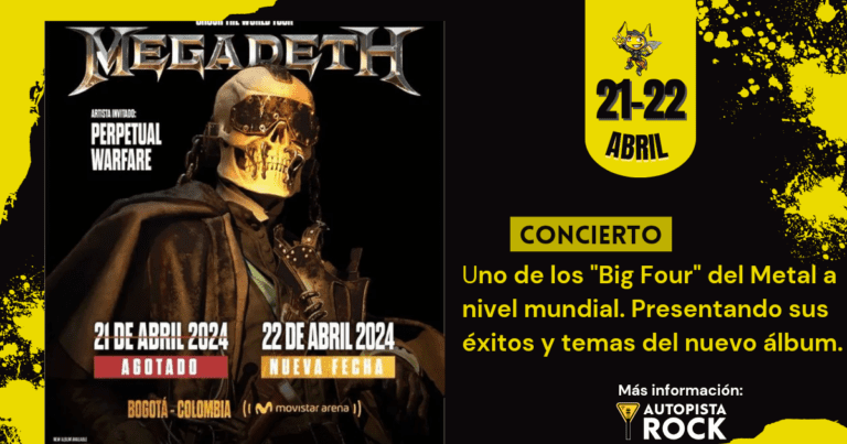 ¡Megadeth en Colombia!