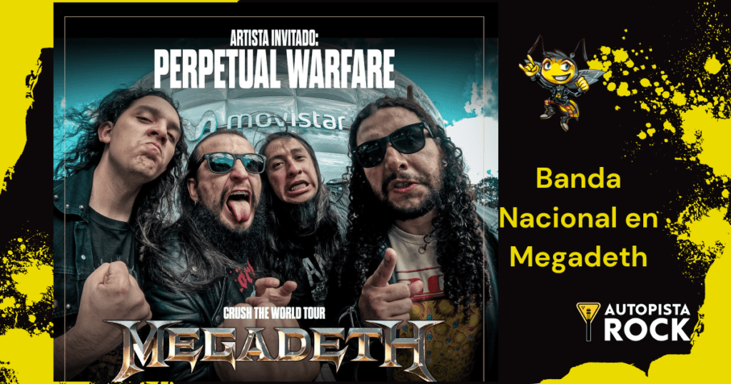 Perpetual Warfare banda telonera para Megadeth en sus…
