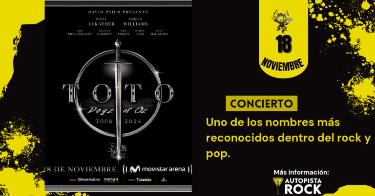 Toto regresa en concierto a Colombia