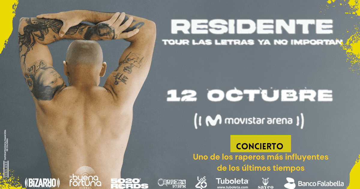 Residente regresa en concierto a Colombia