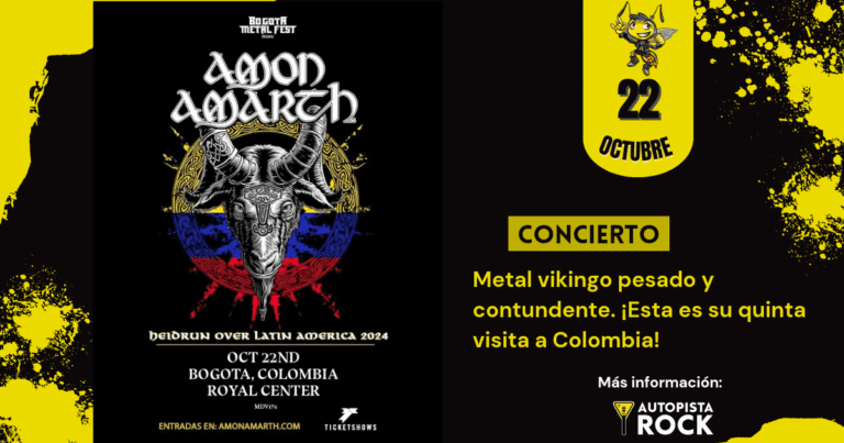 Amon Amarth regresa en concierto a Colombia