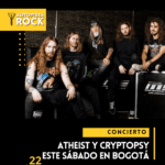 Atheist en compañía de Cryptopsy este sábado en Bogotá