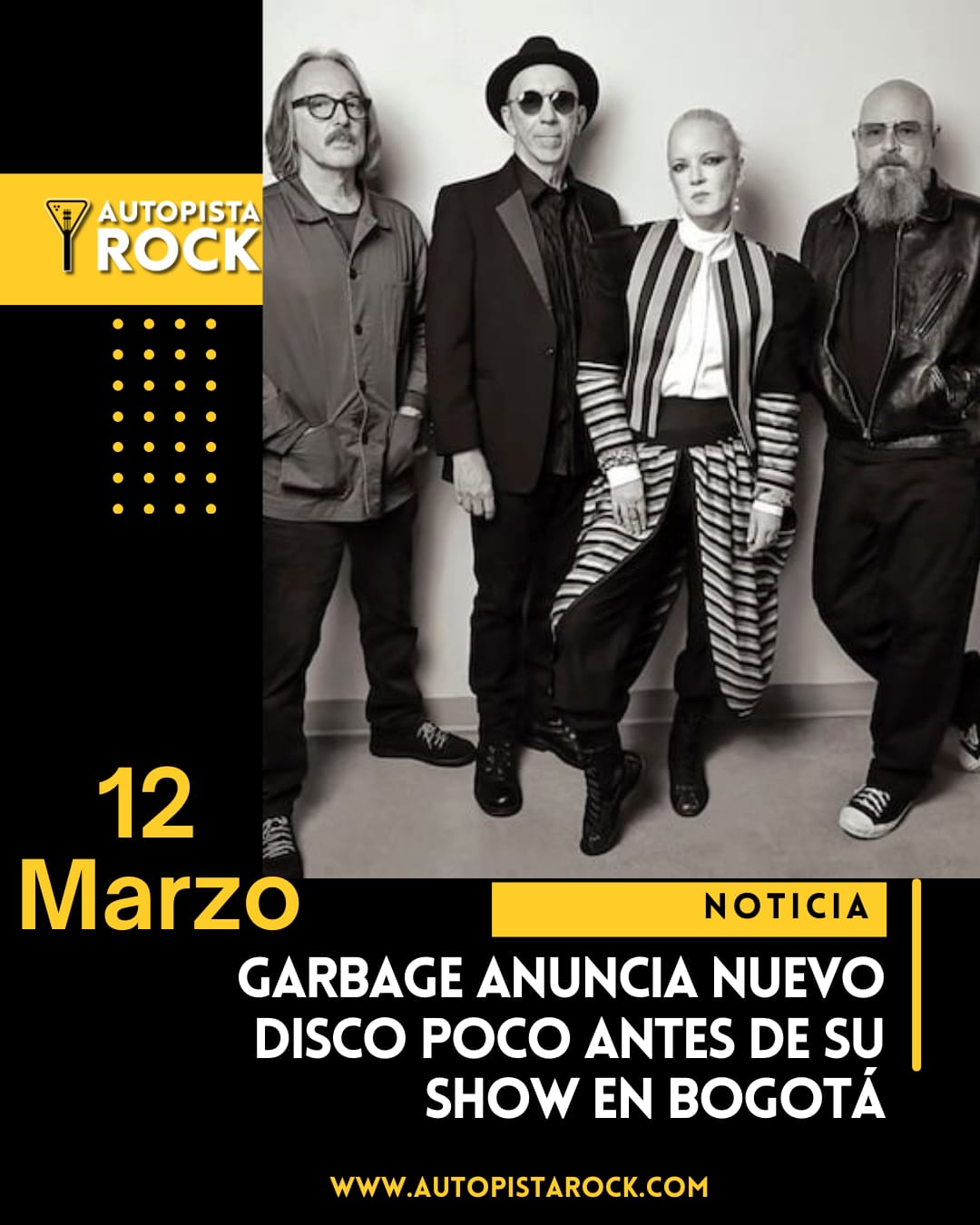 Garbage anuncia nuevo disco poco antes de su show en Bogotá 