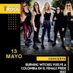 Burning Witches regresa a Colombia en el Female Pride Fest 