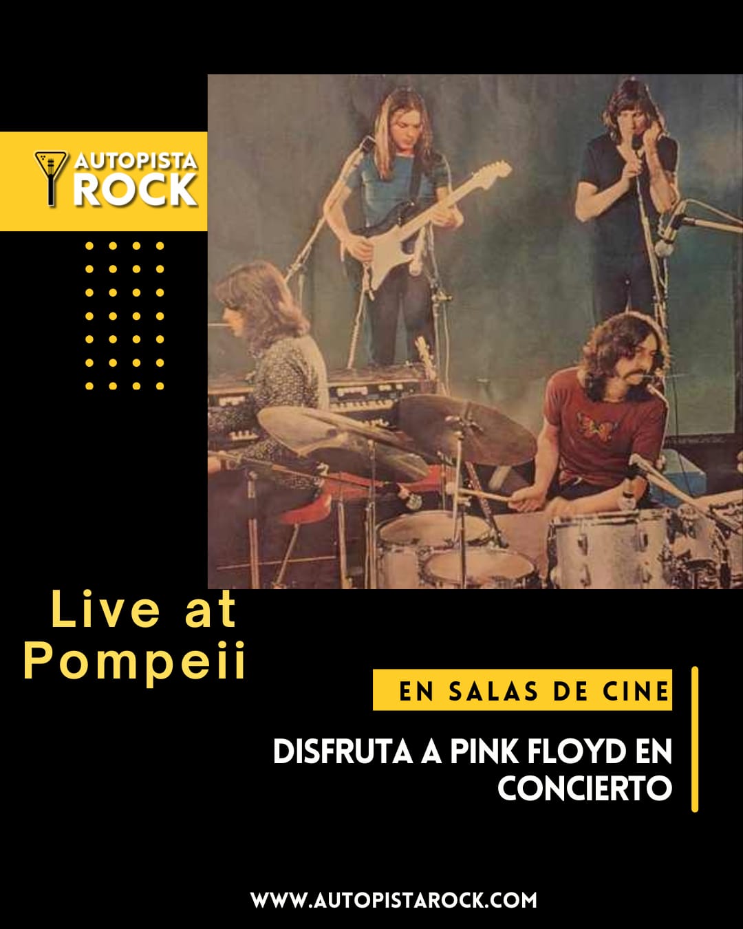Disfruta en salas de cine nacional a Pink Floyd en concierto 