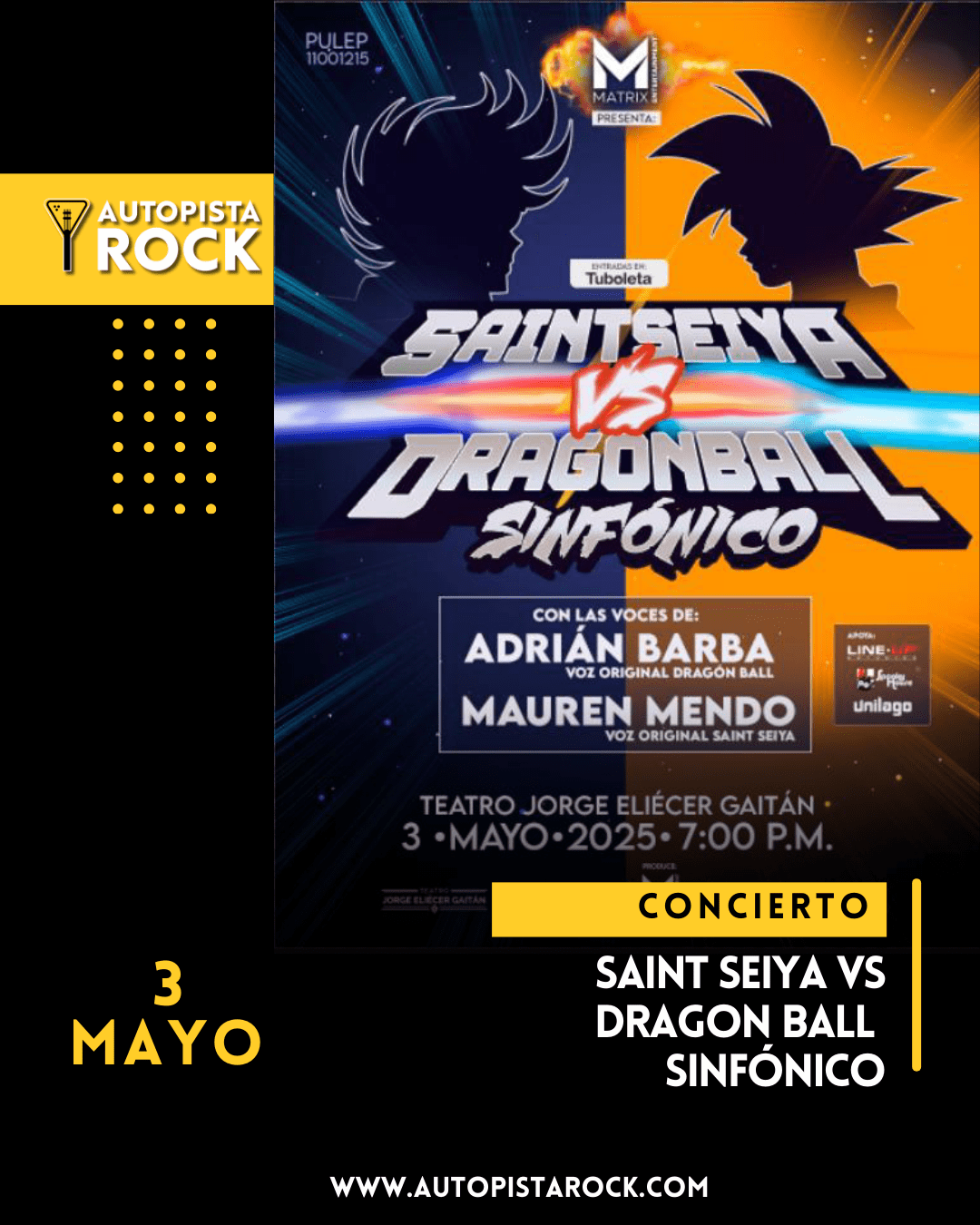 Saint Seiya vs Dragon Ball Sinfónico: el concierto épico que hará vibrar a Bogotá