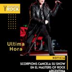 Scorpions cancela su concierto en Argentina a último momento